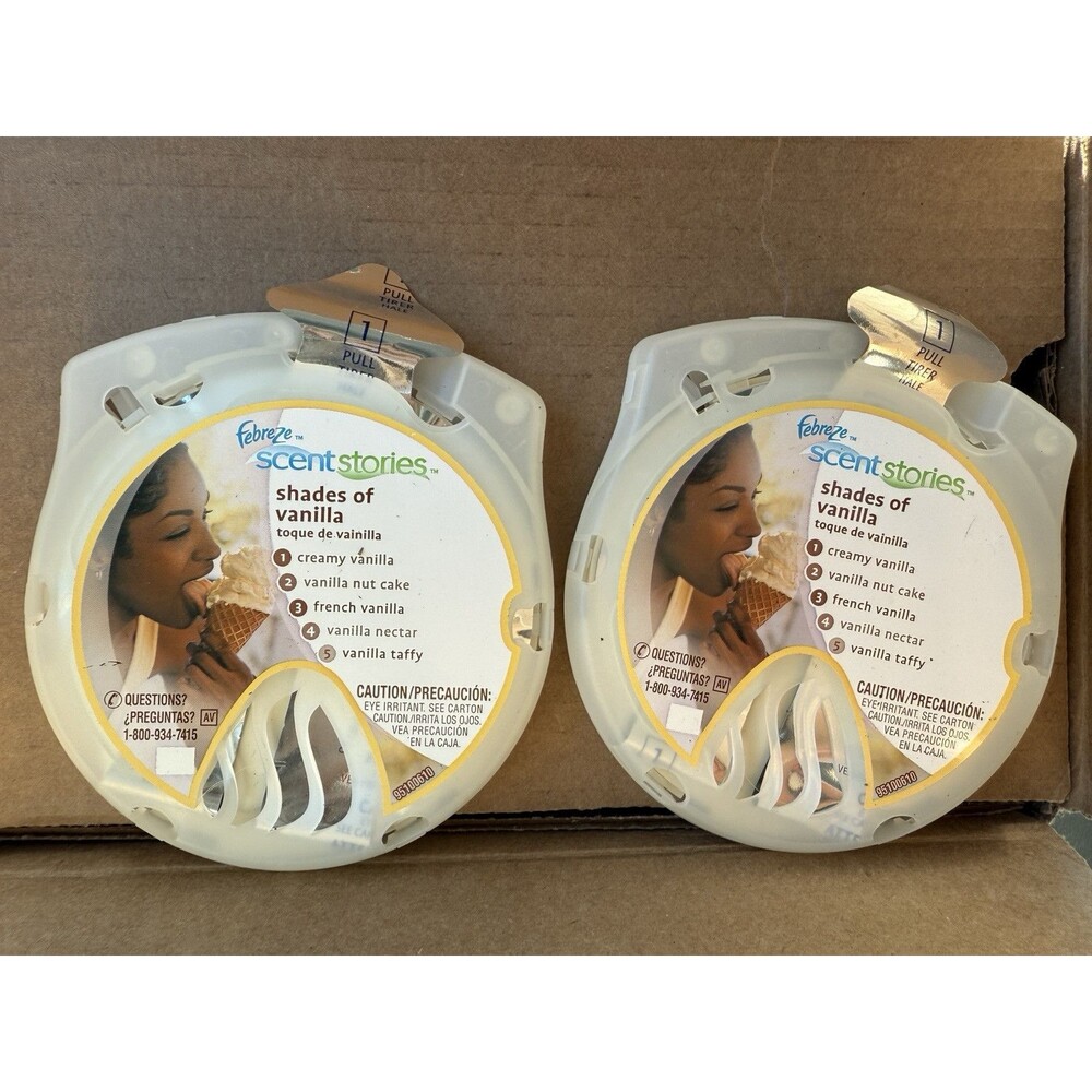 Febreze Scent Stories Shade‎ of Vanilla (lot Of 2) NEW Old Stock